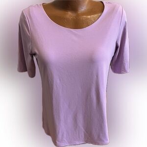 Chico’s super soft lavender scoop neck short sleeved ultimatum tee top 2 / L 14